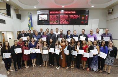 Sessão Solene na ALE em homenagem aos datiloscopistas de Rondônia.